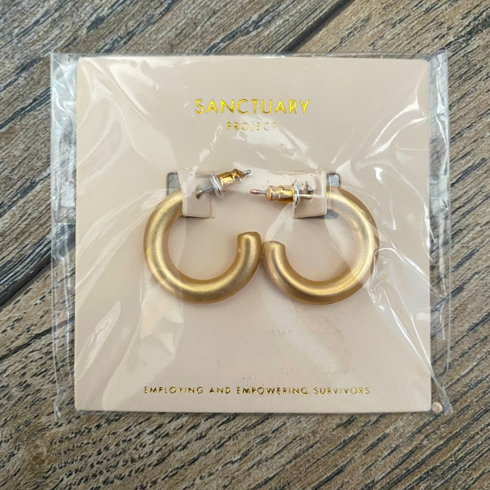Sanctuary Project Gold Hoops
